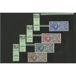 Series 651 5¢ PCGS Gem New 66PPQ, 10¢ PCGS Gem New 66PP 