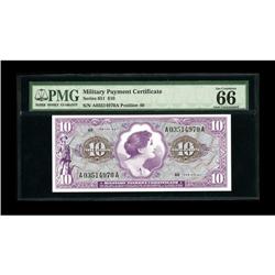 Series 651 $10 Gem Uncirculated 66EPQ. 