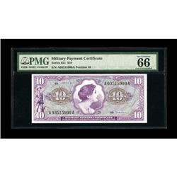 Series 651 $10 PMG Gem Uncirculated 66. This Replacemen 