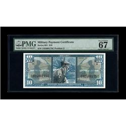 Series 681 $10 PMG Superb Gem Unc 67EPQ. This high-grad 