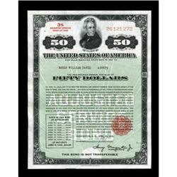 3% $50 Adjusted Service Bond of 1945This lot is identic 