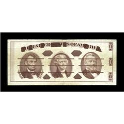 Giori Test Note Jefferson Head at Center Very Fine This 