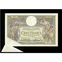 France Bank of France 100 Francs 5/5/1925 Pick 78aThis 
