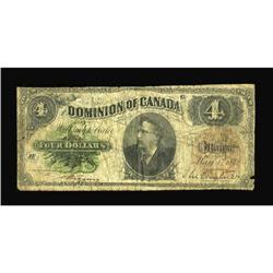 DC-10 $4 1882The first Dominion $4 issue. This well use 
