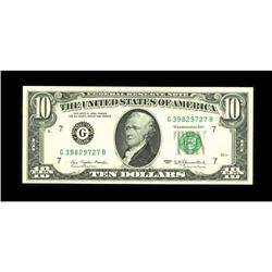 Fr. 2023-G $10 1977 Federal Reserve Note. Gem Crisp Unc 