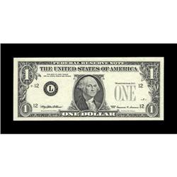 Fr. 1925-? $1 1999 Federal Reserve Note. Gem Crisp Unci 