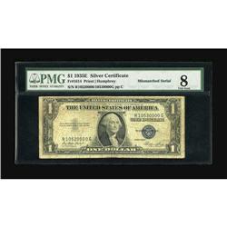 Fr. 1614 $1 1935E Silver Certificate. PMG Very Good 8.T 