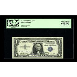 Fr. 1621 $1 1957B Silver Certificate. PCGS Superb Gem N 