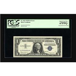 Fr. 1621 $1 1957B Silver Certificate. PCGS Superb Gem N 