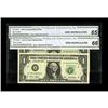 Image 1 : Fr. 1926-B $1 2001 Federal Reserve Notes. CGA Gem Uncir 