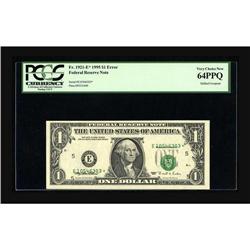 Fr. 1921-E* $1 1995 Federal Reserve Note. PCGS Very Cho 