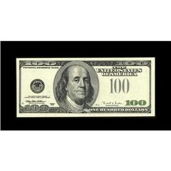 Fr. 2175-H $100 1996 Federal Reserve Note. Extremely Fi 