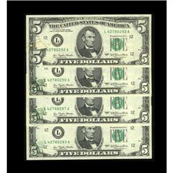 Fr. 1974-L $5 1977 Federal Reserve Notes. Choice Crisp 