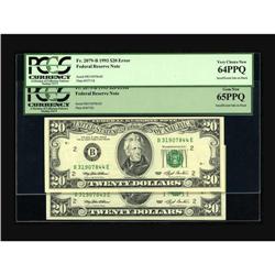 Fr. 2079-B $20 1993 Federal Reserve Note. PCGS Gem New 