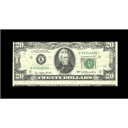 Fr. 2072-K* $20 1977 Federal Reserve Note. Very Fine.Th 