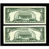 Image 2 : Fr. 1967-K $5 1963 Federal Reserve Notes. Two Consecuti 