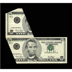 Fr. 1988-K $5 2001 Federal Reserve Note. Very Fine-Extr 