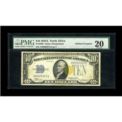 Fr. 2309 $10 1934A North Africa Silver Certificate. PMG 
