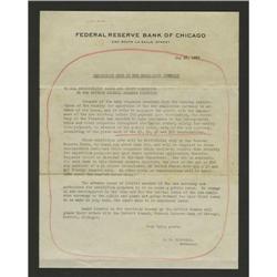 Two Federal Reserve Bank of Chicago 1929 Small Size Cur 