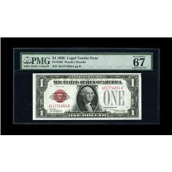 Fr. 1500 $1 1928 Legal Tender Note. PMG Superb Gem Unc 