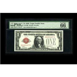 Fr. 1500 $1 1928 Legal Tender Note. PMG Gem Uncirculate 