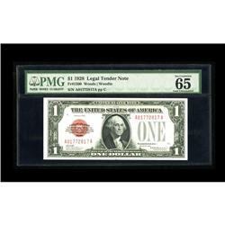 Fr. 1500 $1 1928 Legal Tender Note. PMG Gem Uncirculate 