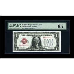 Fr. 1500 $1 1928 Legal Tender Note. PMG Gem Uncirculate 