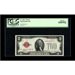Fr. 1501* $2 1928 Legal Tender Note. PCGS Gem New 65PPQ 