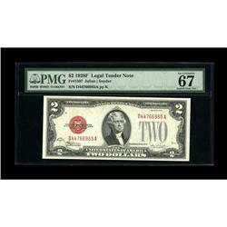 Fr. 1507 $2 1928F Legal Tender Note. PMG Superb Gem 67 