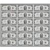 Image 1 : Fr. 1509 $2 1953 Legal Tender Notes. Uncut Sheet of 18. 