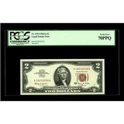 Fr. 1514 $2 1963A Legal Tender Note. PCGS Superb Gem Ne 