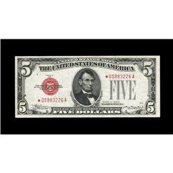Fr. 1528 $5 1928C Legal Tender Note. Extremely Fine-Abo 