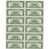 Image 2 : Fr. 1529 $5 1928D Legal Tender Notes. Uncut Sheet of 12 