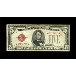 Fr. 1529* $5 1928D Legal Tender Note. Fine.We have hand 