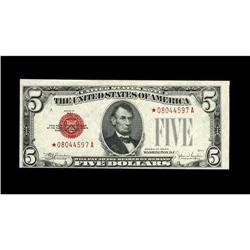 Fr. 1530* $5 1928E Legal Tender Note. Choice Crisp Unci 