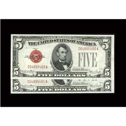 Fr. 1531/1531 $5 1928F/1928F Legal Tender Notes. Change 