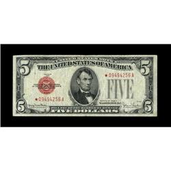 Fr. 1531* $5 1928F Narrow Legal Tender Note. Very Fine. 