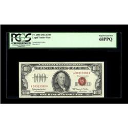 Fr. 1550 $100 1966 Legal Tender Note. PCGS Superb Gem N 