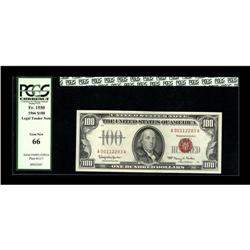 Fr. 1550 $100 1966 Legal Tender Note. PCGS Gem New 66.A 