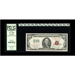 Fr. 1550 $100 1966 Legal Tender Note. PCGS Gem New 65PP 