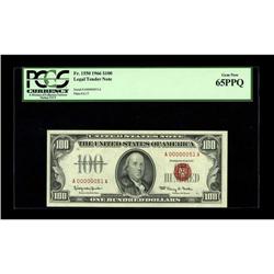Fr. 1550 $100 1966 Legal Tender Note. PCGS Gem New 65PP 