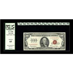 Fr. 1550 $100 1966 Legal Tender Note. PCGS Gem New 65.A 