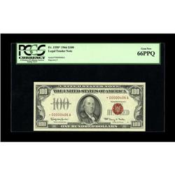Fr. 1550* $100 1966 Legal Tender Note. PCGS Gem New 66P 