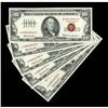 Fr. 1551 $100 1966A Legal Tender Notes. Five Examples A 