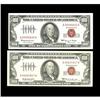 A Pair of $100 Legal Tender NotesFr. 1550 $100 1966 Leg 