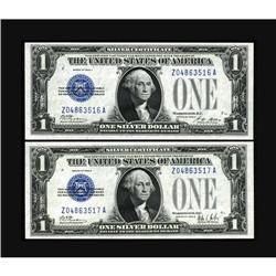 Fr. 1601/Fr. 1602 $1 1928A/1928B Silver Certificates. C 