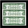 Image 2 : Fr. 1602 $1 1928B Silver Certificates. X-B, Y-B, Z-B Ex 