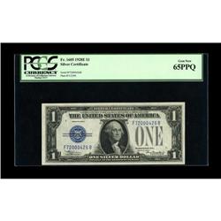 Fr. 1605 $1 1928E Silver Certificate. PCGS Gem New 65PP 