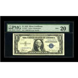 Fr. 1607* $1 1935 Mule Silver Certificate. PMG Very Fin 