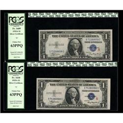 Fr. 1609/Fr. 1610 $1 1935A "R" & "S" Silver Certificate 